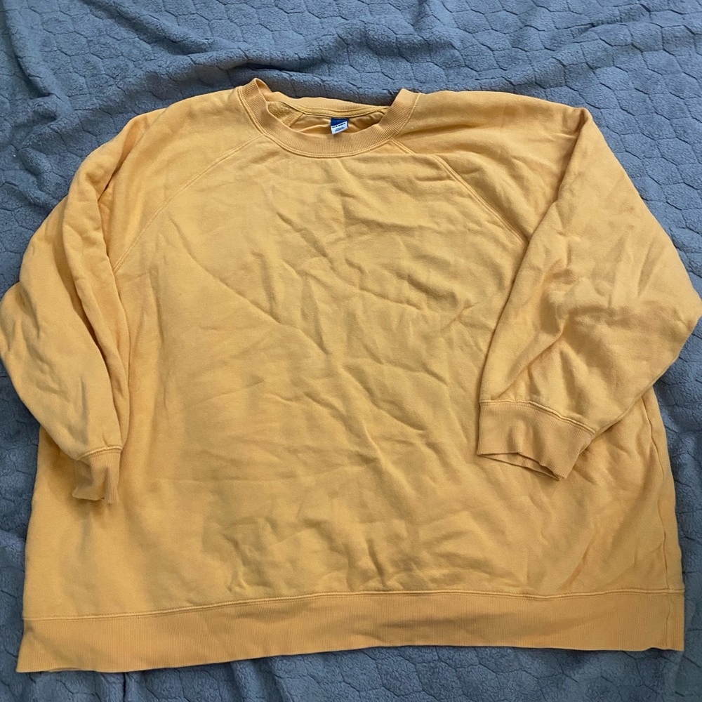 Old Navy Women's Mustard Crewneck Sweater